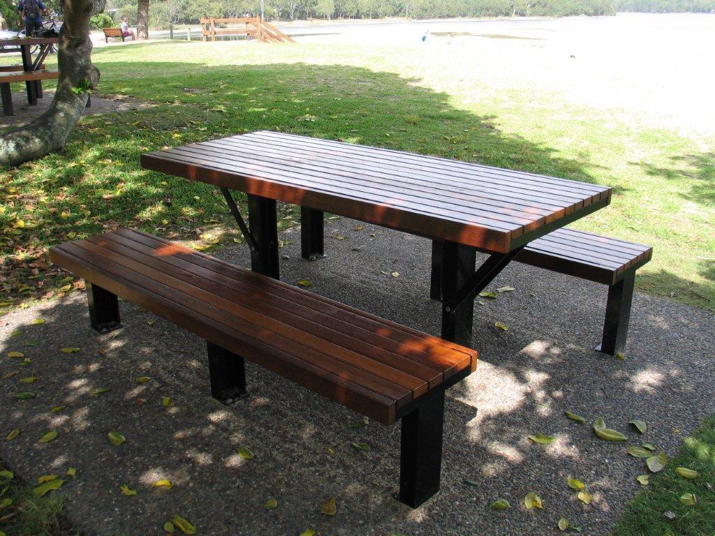 PT02 Picnic Table Urban Fountains & Furniture Bench Seats Street
