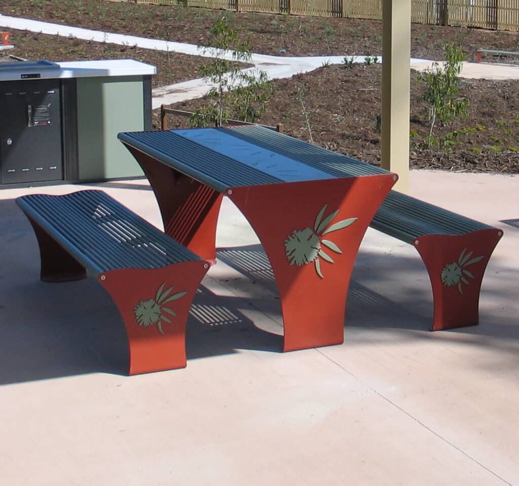 PT05 Picnic Table Urban Fountains & Furniture Bench Seats Street